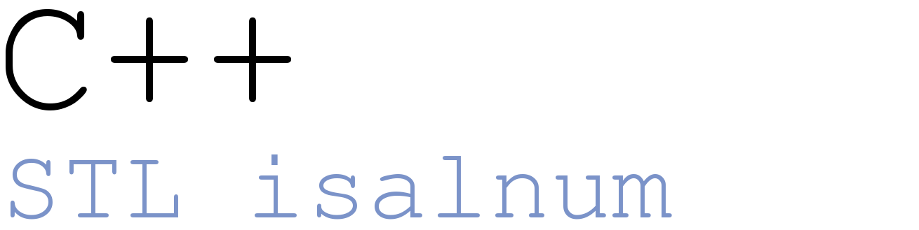 C++ std::isalnum post thumbnail